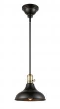 Innovations Lighting 443SW-1S-BAB-M15BK - Metro - 1 Light - 10 inch - Black Antique Brass - Cord hung - Pendant