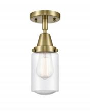  447-1C-AB-G314 - Dover - 1 Light - 5 inch - Antique Brass - Flush Mount