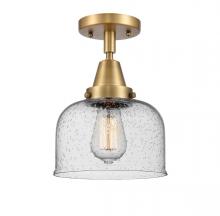  447-1C-BB-G74 - Bell - 1 Light - 8 inch - Brushed Brass - Flush Mount