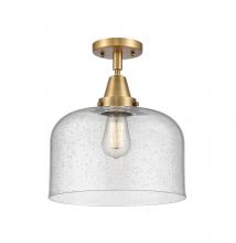  447-1C-BB-G74-L - Bell - 1 Light - 12 inch - Brushed Brass - Flush Mount