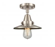 Innovations Lighting 447-1C-SN-M2-LED - Railroad - 1 Light - 8 inch - Brushed Satin Nickel - Flush Mount