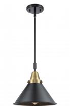  447-1S-BAB-M10-BK - Briarcliff - 1 Light - 10 inch - Black Antique Brass - Mini Pendant