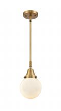 Innovations Lighting 447-1S-BB-G201-6-LED - Beacon - 1 Light - 6 inch - Brushed Brass - Mini Pendant
