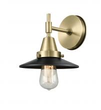  447-1W-AB-M6-BK - Railroad - 1 Light - 8 inch - Antique Brass - Sconce