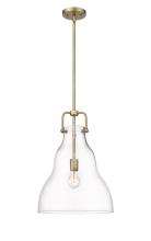  494-1S-BB-G592-14 - Haverhill - 1 Light - 14 inch - Brushed Brass - Stem hung - Pendant