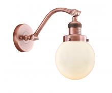 Innovations Lighting 515-1W-AC-G201-6 - Beacon - 1 Light - 6 inch - Antique Copper - Sconce