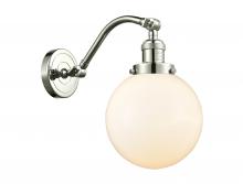 Innovations Lighting 515-1W-PN-G201-8-LED - Beacon - 1 Light - 8 inch - Polished Nickel - Sconce