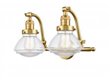 Innovations Lighting 515-2W-SG-G322-LED - Olean - 2 Light - 19 inch - Satin Gold - Bath Vanity Light