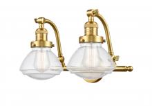 Innovations Lighting 515-2W-SG-G324-LED - Olean - 2 Light - 19 inch - Satin Gold - Bath Vanity Light