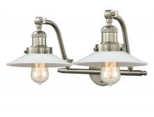 Innovations Lighting 515-2W-SN-G1-LED - Halophane - 2 Light - 18 inch - Brushed Satin Nickel - Bath Vanity Light