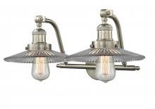 Innovations Lighting 515-2W-SN-G2-LED - Halophane - 2 Light - 18 inch - Brushed Satin Nickel - Bath Vanity Light