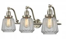 Innovations Lighting 515-3W-SN-G142-LED - Chatham - 3 Light - 28 inch - Brushed Satin Nickel - Bath Vanity Light