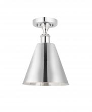  516-1C-PC-MBC-8-PC - Berkshire - 1 Light - 8 inch - Polished Chrome - Semi-Flush Mount