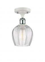 Innovations Lighting 516-1C-WPC-G462-6-LED - Norfolk - 1 Light - 6 inch - White Polished Chrome - Semi-Flush Mount