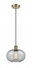 Innovations Lighting 516-1P-AB-G247-LED - Gorham - 1 Light - 10 inch - Antique Brass - Cord hung - Mini Pendant