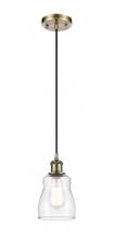 Innovations Lighting 516-1P-AB-G392-LED - Ellery - 1 Light - 5 inch - Antique Brass - Cord hung - Mini Pendant