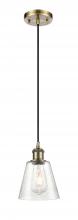 Innovations Lighting 516-1P-AB-G454 - Caton - 1 Light - 5 inch - Antique Brass - Cord hung - Mini Pendant