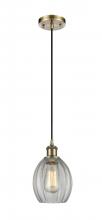 Innovations Lighting 516-1P-AB-G82-LED - Eaton - 1 Light - 6 inch - Antique Brass - Cord hung - Mini Pendant