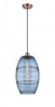 Innovations Lighting 516-1P-AC-G557-10BL - Vaz - 1 Light - 10 inch - Antique Copper - Cord hung - Mini Pendant