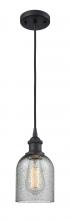 Innovations Lighting 516-1P-BK-G257 - Caledonia - 1 Light - 5 inch - Matte Black - Cord hung - Mini Pendant