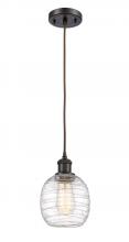  516-1P-OB-G1013 - Belfast - 1 Light - 6 inch - Oil Rubbed Bronze - Cord hung - Mini Pendant