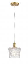  516-1P-SG-G402 - Niagara - 1 Light - 7 inch - Satin Gold - Cord hung - Mini Pendant