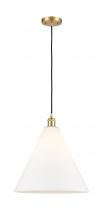  516-1P-SG-GBC-161 - Berkshire - 1 Light - 16 inch - Satin Gold - Cord hung - Pendant