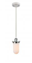 Innovations Lighting 516-1P-WPC-CE231-W-LED - Kingsbury - 1 Light - 4 inch - White Polished Chrome - Cord hung - Mini Pendant