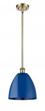 Innovations Lighting 516-1S-AB-MBD-9-BL - Plymouth - 1 Light - 9 inch - Antique Brass - Pendant
