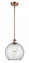 Innovations Lighting 516-1S-AC-G122-10CSN - Farmhouse Chicken Wire - 1 Light - 10 inch - Antique Copper - Mini Pendant