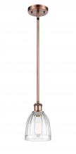 Innovations Lighting 516-1S-AC-G442-LED - Brookfield - 1 Light - 6 inch - Antique Copper - Mini Pendant