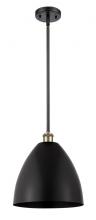 Innovations Lighting 516-1S-BAB-MBD-12-BK - Bristol - 1 Light - 12 inch - Black Antique Brass - Pendant