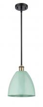  516-1S-BAB-MBD-9-SF - Plymouth - 1 Light - 9 inch - Black Antique Brass - Pendant