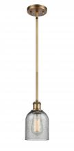 Innovations Lighting 516-1S-BB-G257-LED - Caledonia - 1 Light - 5 inch - Brushed Brass - Mini Pendant