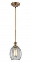 Innovations Lighting 516-1S-BB-G82-LED - Eaton - 1 Light - 6 inch - Brushed Brass - Mini Pendant