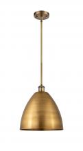 Innovations Lighting 516-1S-BB-MBD-12-BB - Bristol - 1 Light - 12 inch - Brushed Brass - Pendant