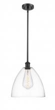  516-1S-BK-GBD-122 - Bristol - 1 Light - 12 inch - Matte Black - Mini Pendant