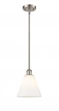 Innovations Lighting 516-1S-SN-GBC-81-LED - Berkshire - 1 Light - 8 inch - Brushed Satin Nickel - Mini Pendant