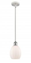 Innovations Lighting 516-1S-WPC-G81 - Eaton - 1 Light - 6 inch - White Polished Chrome - Mini Pendant