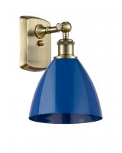 Innovations Lighting 516-1W-AB-MBD-75-BL - Plymouth - 1 Light - 8 inch - Antique Brass - Sconce