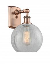  516-1W-AC-G125 - Athens - 1 Light - 8 inch - Antique Copper - Sconce