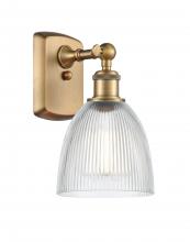 Innovations Lighting 516-1W-BB-G382-LED - Castile - 1 Light - 6 inch - Brushed Brass - Sconce