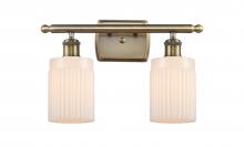 Innovations Lighting 516-2W-AB-G341-LED - Hadley - 2 Light - 15 inch - Antique Brass - Bath Vanity Light