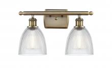 Innovations Lighting 516-2W-AB-G382-LED - Castile - 2 Light - 16 inch - Antique Brass - Bath Vanity Light