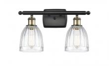  516-2W-BAB-G442 - Brookfield - 2 Light - 16 inch - Black Antique Brass - Bath Vanity Light