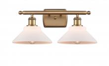 Innovations Lighting 516-2W-BB-G131-LED - Orwell - 2 Light - 18 inch - Brushed Brass - Bath Vanity Light