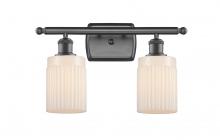  516-2W-OB-G341 - Hadley - 2 Light - 15 inch - Oil Rubbed Bronze - Bath Vanity Light