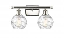 Innovations Lighting 516-2W-PN-G1213-6 - Athens Deco Swirl - 2 Light - 16 inch - Polished Nickel - Bath Vanity Light