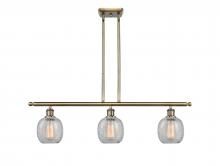  516-3I-AB-G105 - Belfast - 3 Light - 36 inch - Antique Brass - Cord hung - Island Light