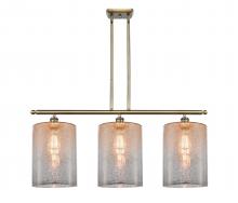  516-3I-AB-G116-L - Cobbleskill - 3 Light - 36 inch - Antique Brass - Cord hung - Island Light